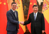 Sánchez e Xi abordam conflitos na Ucrânia e em Gaza durante encontro em Pequim