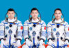 China apresenta astronautas que viajam esta semana para estação espacial