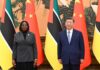 China perdoa juros dos empréstimos concedidos a Moçambique até 2024 e doa 12 milhões
