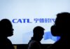 Acções de fabricante chinesa de baterias CATL sobem 10% com incremento da IA